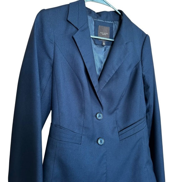 The Limited Navy 2 Button Lined Blazer Sz 4 - Picture 5 of 8